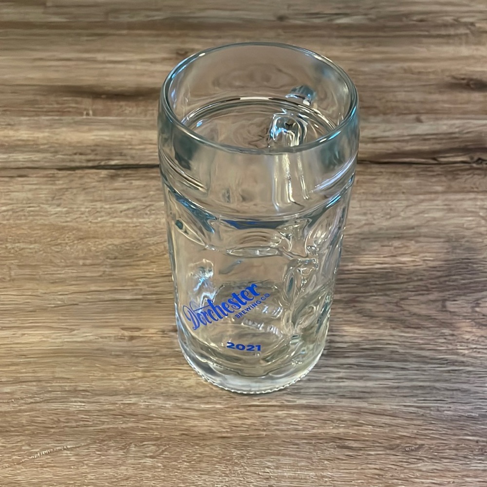 Dorchester Brewing Co. 2021 Octoberfest Dimpled Glass Beer Stein Mug